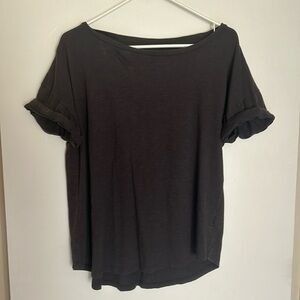 Soft Tee with Cuffed Sleeves